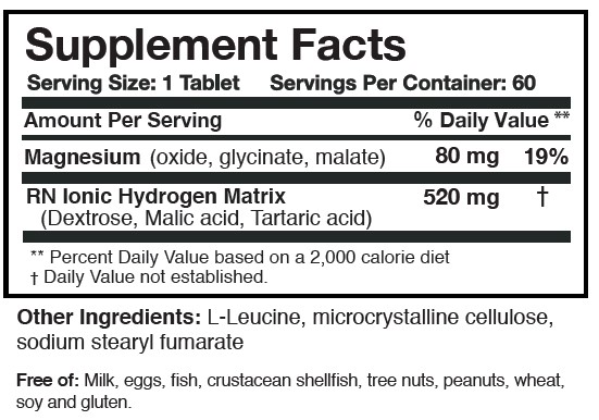 H2 Absorb ingredients