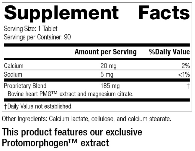 Cardiotrophin PMG Ingredients