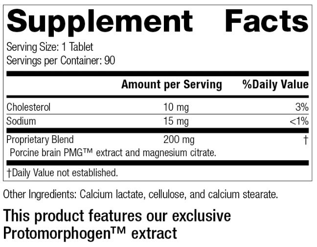 Neurotrophin PMG Ingredients