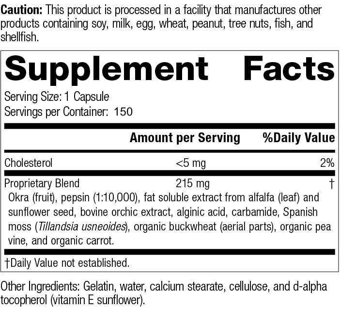 Okra Pepsin E3 Ingredients
