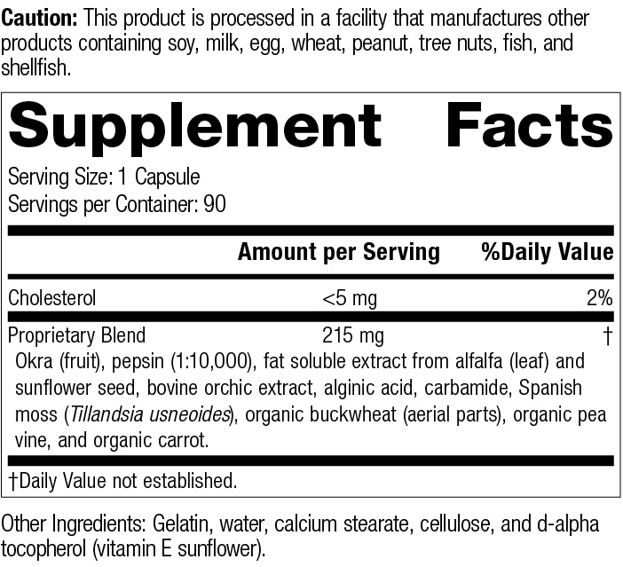 Okra Pepsin E3 Ingredients