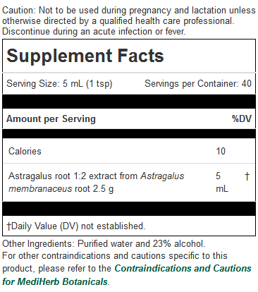 Astralagus ingredients
