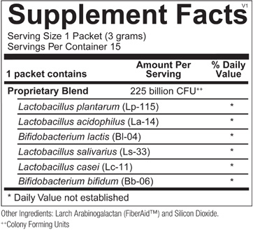 Probiotic 225 ingredients