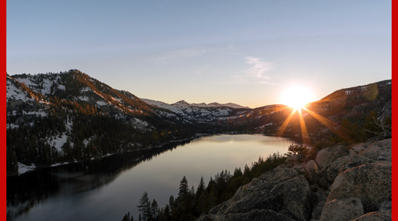 mountain sunrise